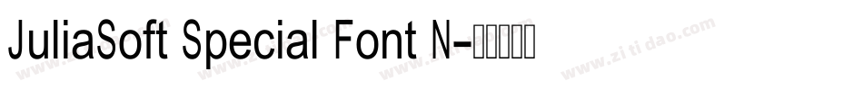 JuliaSoft Special Font N字体转换